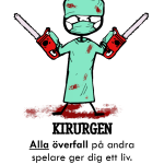 SPELARKORT: KIRURGEN BAK
